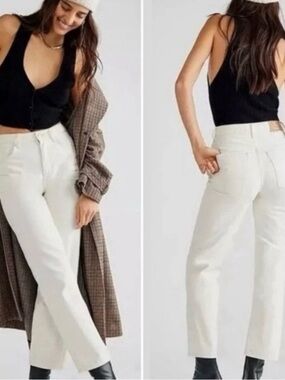 We The Free Off-White High-Rise Jeans